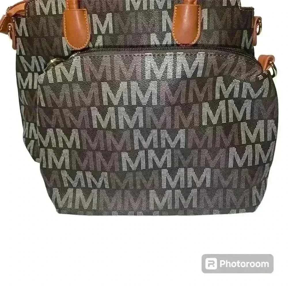 Mia K Farrow  Tote Handbag  Faux Leather Top Handle Shoulder Strap